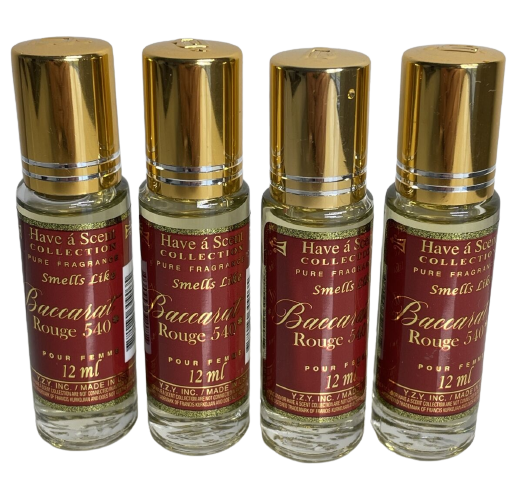 Baccarat Rouge 540 Parfum Oil 12ml (Pack of 4)