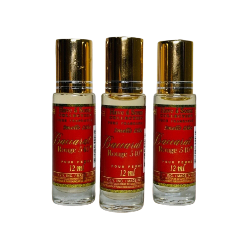 Baccarat Rouge 540 Parfum Oil 12ml (Pack of 3)