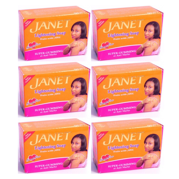 Janet Lightening Soap 225g (6-Pack)