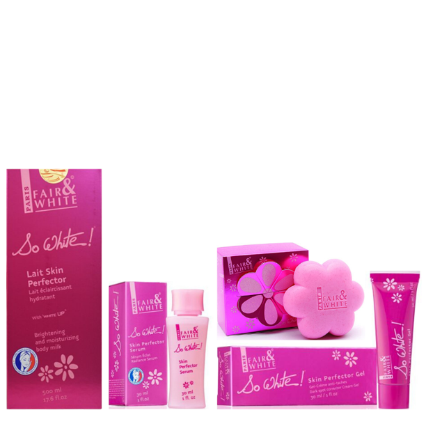 So White Skin Perfector Serum + Gel + Soap + Lotion