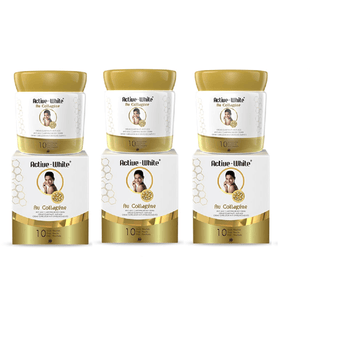 ACTIVE WHITE ANTI AGE CLARIFYING BODY CREAM WITH COLLAGEN LOT OF 3. 120ML