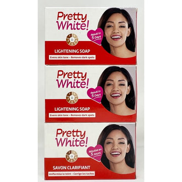 Pretty white lightening soap Remove dark spots 180g (PACK OF 3 ) FREE SHIPPING