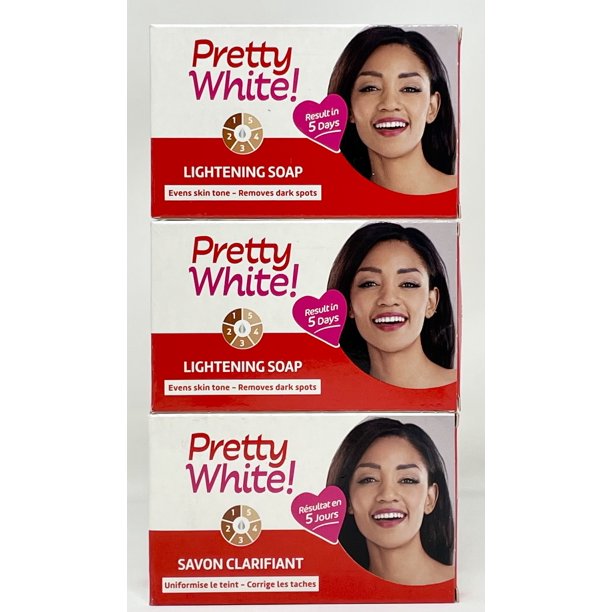 Pretty white lightening soap Remove dark spots 180g (PACK OF 3 ) FREE SHIPPING