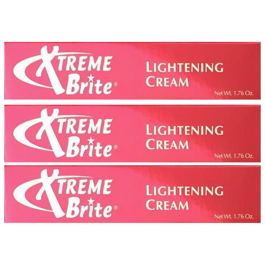 XTREME BRITE LIGHTENING BRIGHTENING CREAM TUBES 50g 1.76OZ (Pack of 3)