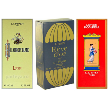Eliotrope Blanc + Pompëia + Reve D'or Lotion 3.3oz (3 Pack)