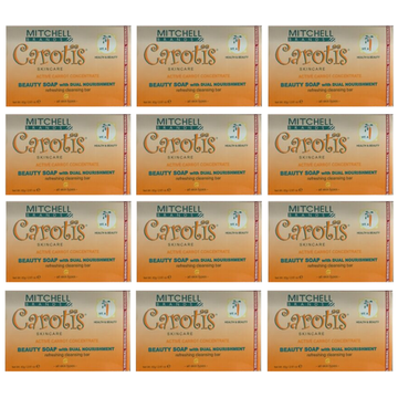 Carotis Beauty Soap With Dual Nourishment Carrot Concentrate 80g {12 PACK}
