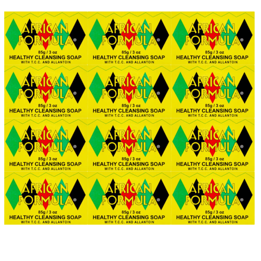 African Formula Healthy Cleanser Soap Allantoin Acne Pimples Blackhead (12 Pack)