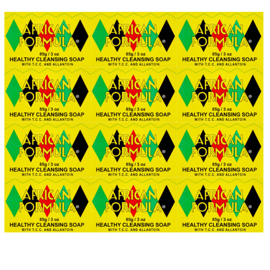 African Formula Healthy Cleanser Soap Allantoin Acne Pimples Blackhead (12 Pack)