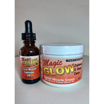 Magic Glow Carrot Cream (4oz) + Serum (7oz)