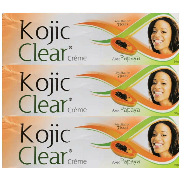 100% Authentic Kojic Clear Papaya Cream Natural (Pack of 3)
