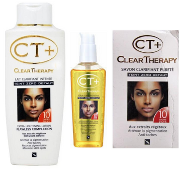 CT+ Clear Therapy Extra Lightening CT + Lotion + Soap + Serum (3 Pack)