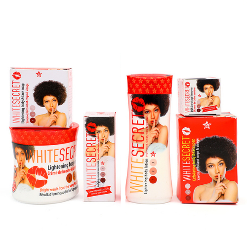 WHITE SECRET LOTION, SERUM, CREAM, BSC, SOAP (RED), SOAP (WHITE)