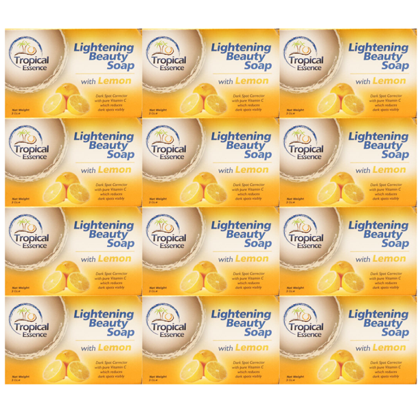 Tropical Essence Lightening Beauty Soap with LEMON (PACK of 12)