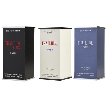 Thallium Men Set of 3 - Sport + Original + Black  EDT Spray 3.3oz