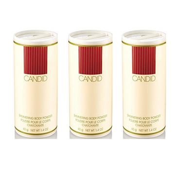 Avon Candid Shimmering Body Powder Talc 1.4 oz (Lot of 3)