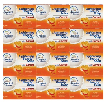 Tropical Essence Lightening Beauty Soaps with CARROT (1 Dozen)