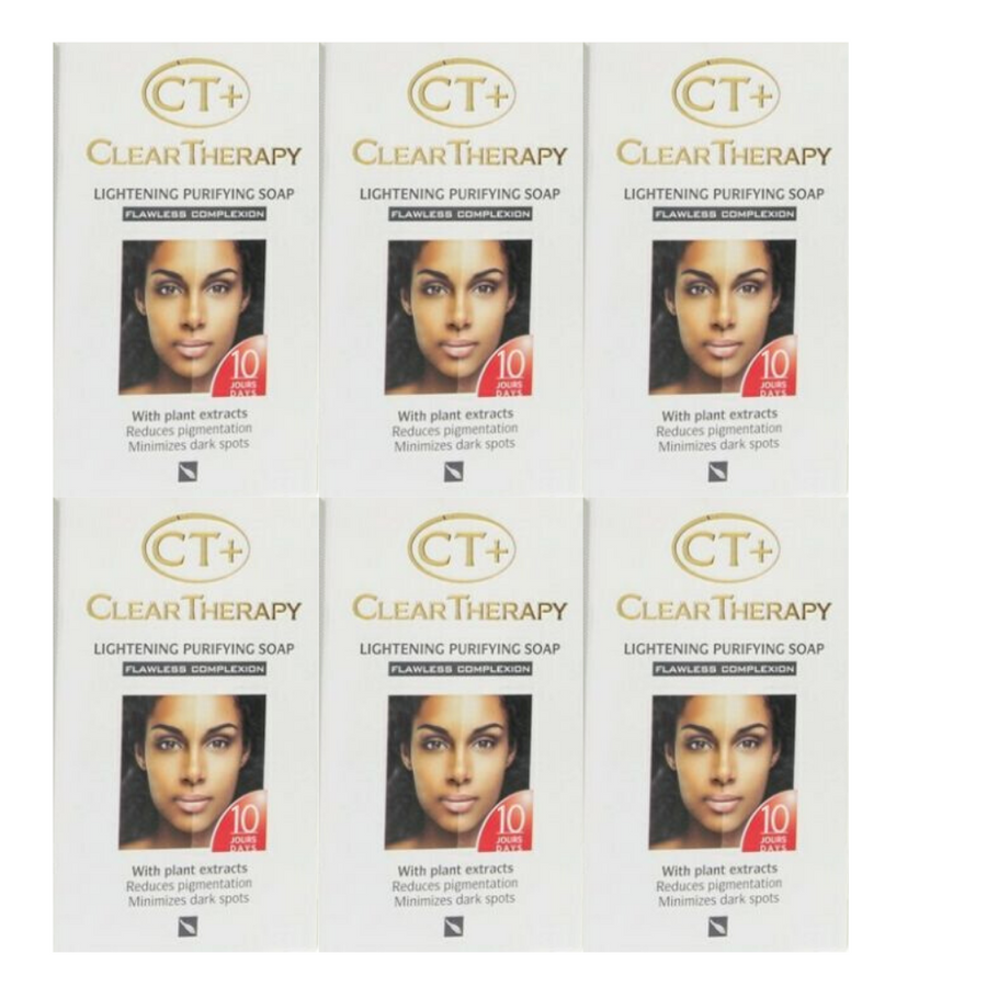 CT+ Clear Therapy - Lightening Purifying Original Soap 6.2oz (175g) (6 PACK)