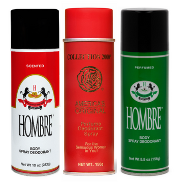 Collection 2000 + Hombre Green + Hombre Red Spray Deodorant