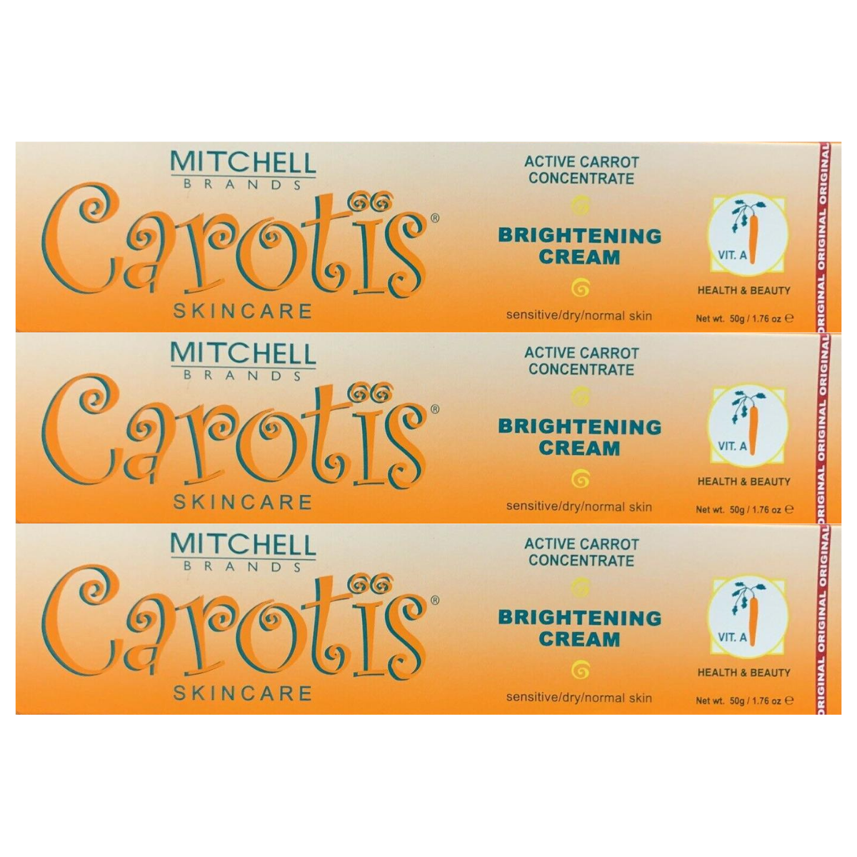 Carotis Brightening Cream 50g (Pack Of 3) 1.76oz Each