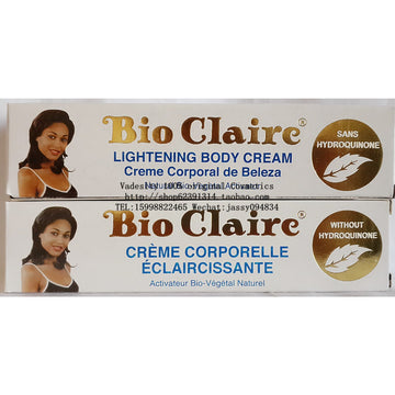 BIO CLAIRE LIGHTENING BODY TUBE 1oz CREAM (2 Pack)
