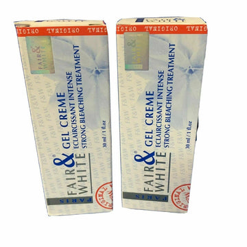 Fair & White Gel Cream Eclaircissant Intense Bleaching 1oz (2 Pack)