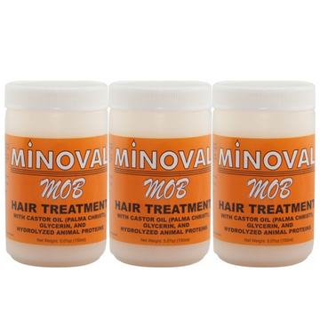 MINOVAL MOB Hair Treatment Pommade 150ml (Pack of 3)