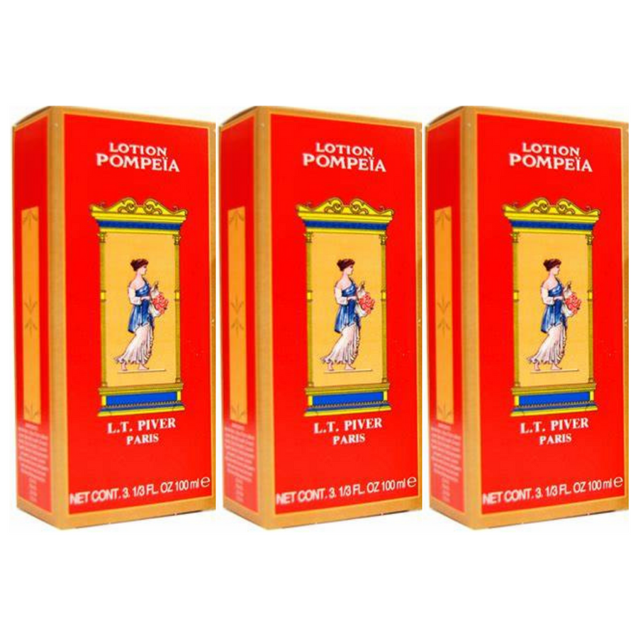 L.T Piver Pompëia Lotion Cologne 3.3oz (3 Pack)