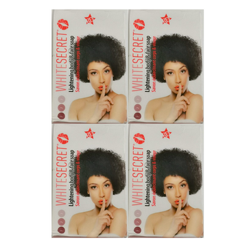 White Secret Lightening Body & Face Soap 190gr Each - (4 Pack)