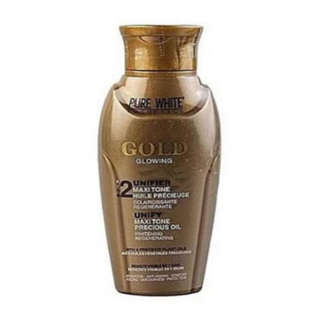 Pure White Cosmetics Gold Glowing 2 UNIFER MAXI TONE OIL 3.3 oz