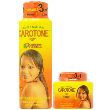 CAROTONE SET-3 (LOTION 18.6OZ + CREAM 11.1OZ)