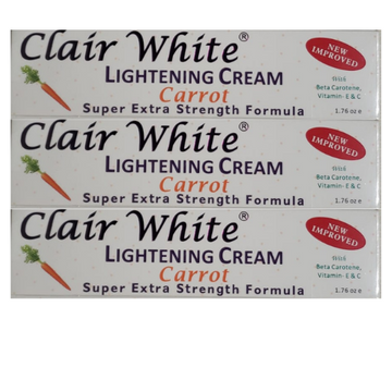 Clair White Carrot Cream 50g (Pack of 3)