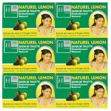 H20 Jours Natural Whitening Lemon 250g Soap (Pack of 6)