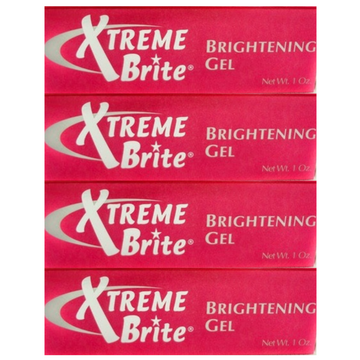XTREME BRITE GEL Lightening Brightening GEL 1oz Even Skin Tone (Pack of 4)