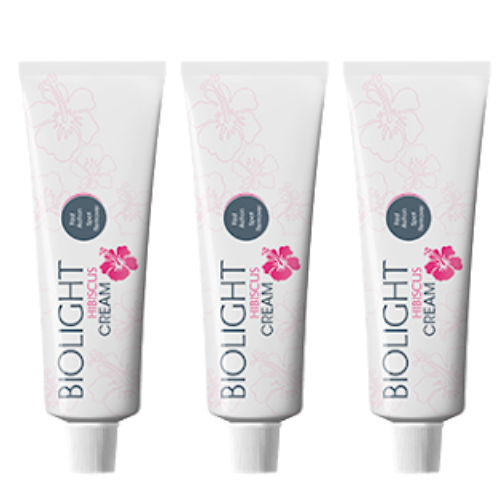 BIOLIGHT HIBISCUS FLOWER LIGHTENING CREAM TUBE 30G (PACK OF 3)