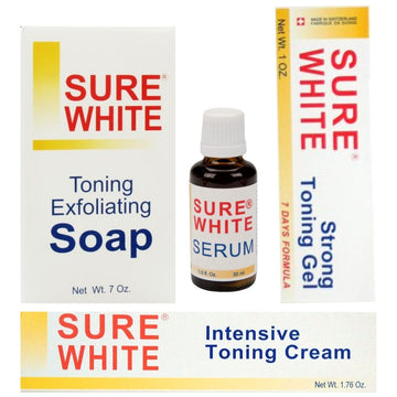 Sure White Intensive Toning Cream + Gel + Soap + Serum