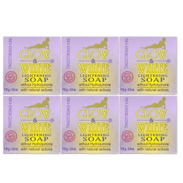 Glow & White Soap 3.8oz Savon (Pack of 6)