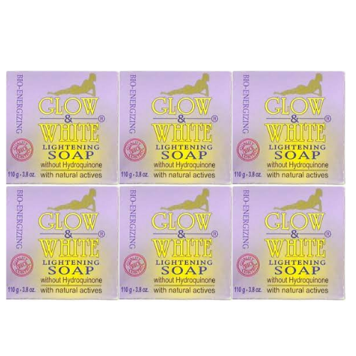 Glow & White Soap 3.8oz Savon (Pack of 6)