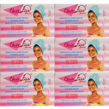 Clair-Liss Toning Soap 180g (Pack of 6)