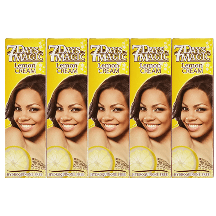 7 Days Magic Lemon Cream, 50ml Tubes 1.7oz Each {Pack of 5}
