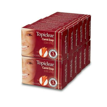 Topiclear Carrot Extract Soap 3oz {Pack of 12} 85g