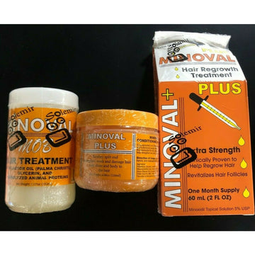 MINOVAL PLUS Hair Regrowth Dropper + Pommade + MOB Treatment