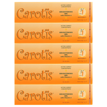 Carotis Brightening Carrot Gel Lightening Tubes dark spots remover (5 Tubes)
