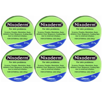 Nixoderm Cream For Eczema, Blemishes, Pimples, Rashes, Athletes Foot (Pack of 6)
