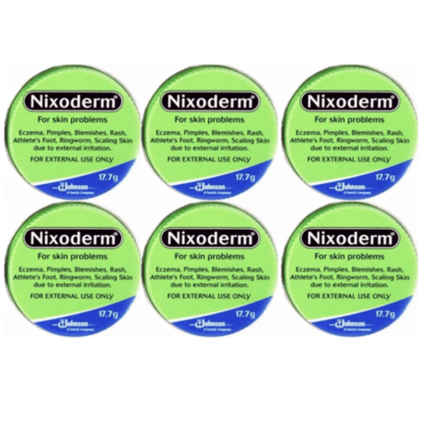 Nixoderm Cream For Eczema, Blemishes, Pimples, Rashes, Athletes Foot (Pack of 6)