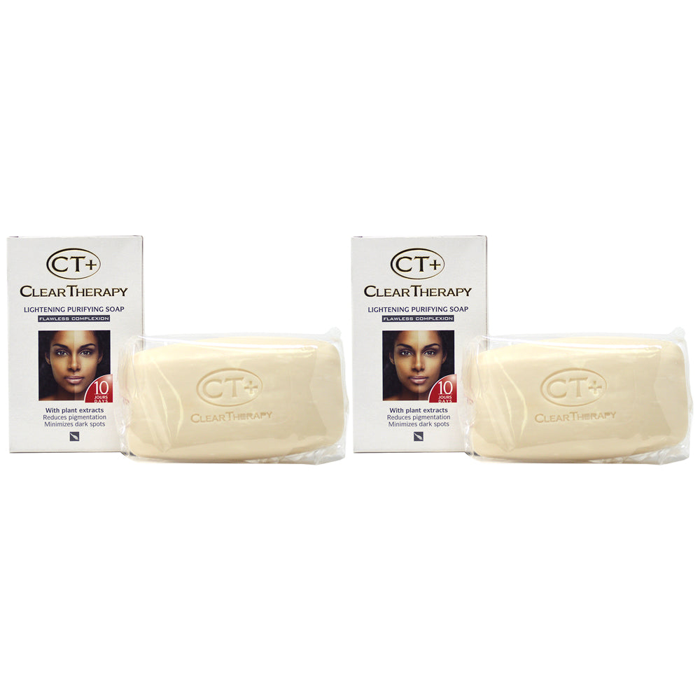CT+ Clear Therapy - Lightening Purifying Original Soap 6.2oz (175g) (2 PACK)