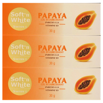 Soft’n White Papaya Lightening Gel 30g (3 Pack)