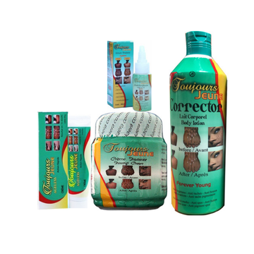 Toujours Jeune Set of 4 (Cream jar 300g + Corrector Lotion 450ml + Oil + Cream tube 1oz)