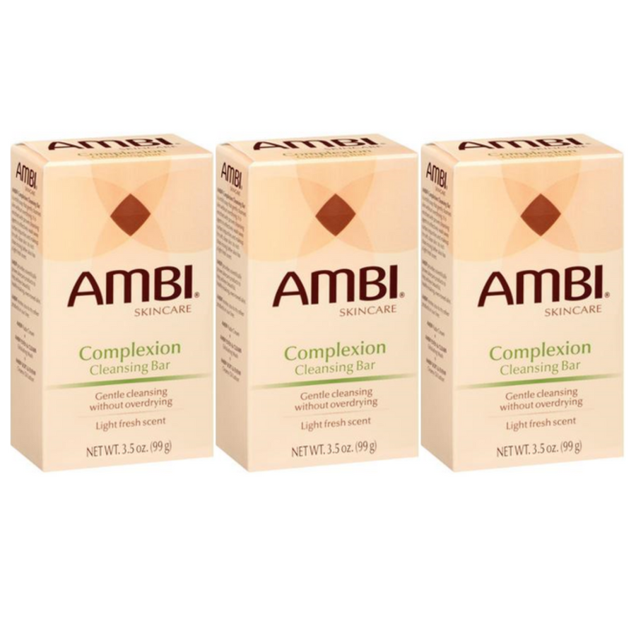 Ambi Skin Care soap Complexion Cleansing Bar Gentle Cleansing 3.5oz (3 Pack)