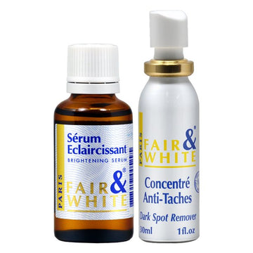 Fair & White Original Brightening Serum 1oz + Original Dark Spot Remover 30ml 1oz