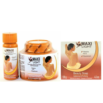MAXI LIGHT CREAM + OIL + Soap (3 PACK)